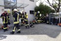 Dachstuhlbrand Koeln Poll Geislarerstr P487